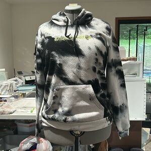 Black and Grey Tie Dye Hoodie by Rue21
